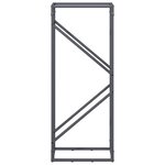 vidaXL Portant de bois chauffage anthracite 40x25x100 cm