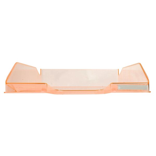 Corbeille À Courrier Combo Midi Transparent - Orange Brillant - X 6 - Exacompta