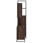 vidaXL Ensemble de meubles de salle de bain 3 Pièces Chêne marron