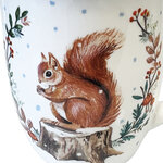 Tasse en porcelaine fine -  écureuil