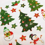 Stickers Noël - Sapins et Bonhommes de neige