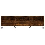 vidaXL Meuble TV chêne fumé 150x30x44 5 cm bois d'ingénierie