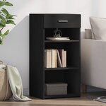 vidaXL Buffet noir 45x42 5x93 cm bois d'ingénierie