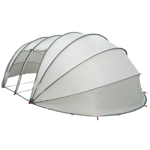 vidaXL Dôme de tente de piscine Gris 640 x 432 x 205 cm