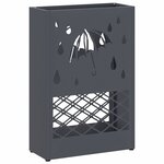 vidaXL Porte-parapluie avec stockage Anthracite 28 x 12 x 41 cm Acier