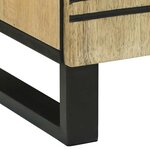vidaXL Table de chevet 50x33x60 cm – Bois de manguier massif