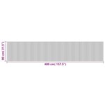 vidaXL Tapis rectangulaire marron 80x400 cm bambou