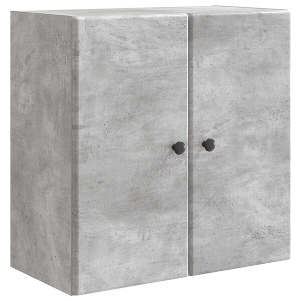 vidaXL Armoire Murale 59 x 31 x 60 cm Bois d'ingénierie Gris béton