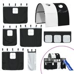 vidaXL Lit mezzanine enfants avec tunnel sans matelas 80x200 cm