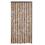 vidaXL Moustiquaire Beige et marron clair 100x220 cm Chenille