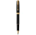 PARKER Sonnet Stylo roller  Noir  Recharge noire pointe fine  Coffret cadeau