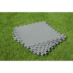 Bestway tapis de sol gris pour piscine  9 pieces  50 x 50 cm  2 25m² de surface couverte