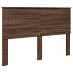 vidaXL Tête de lit Chêne brun 150 cm Bois d'ingénierie
