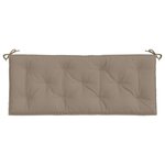 vidaXL Coussin de banc de jardin taupe 120x50x7 cm tissu oxford