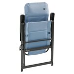 Travellife Chaise inclinable Lago Comfort ondulée bleu