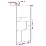 vidaXL Paroi de douche 90x195 cm ESG Verre Blanc