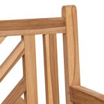 vidaXL Banc de jardin Marron 150 x 60 x 90 cm Bois de teck solide