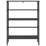 vidaXL Étagère Chêne noir 60 x 29 5 x 81 cm Bois d'ingénierie