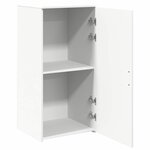 vidaXL Armoire de rangement blanc 50x45x103 5 cm bois d'ingénierie