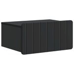 vidaXL Cabinet de chevet mural avec tiroir Noir 49 x 34 5 x 24 cm