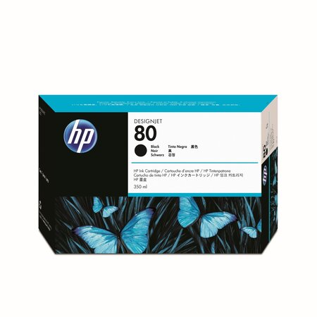 Encre hp 80 (c4871a) originale  noir  contenu: 350ml hp