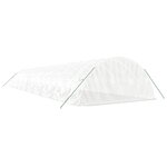 vidaXL Serre avec cadre en acier blanc 90 m² 18x5x2 3 m