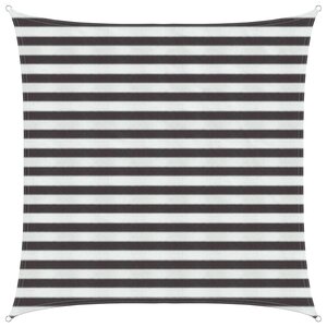 vidaXL Voile d'ombre Anthracite et blanc 2 x 2 m HDPE