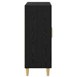 vidaXL Buffet Chêne noir 69 5 x 34 x 90 cm Bois d'ingénierie