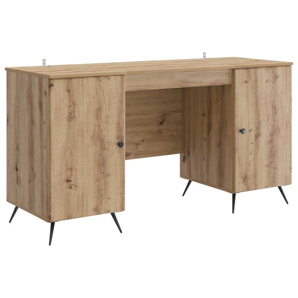 vidaXL Bureau Chêne artisanal 142 5 x 50 x 75 cm Bois d'ingénierie