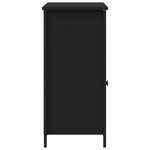 vidaXL Buffet noir 100x35x75 cm bois d'ingénierie