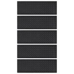 vidaXL Marches d'escalier 5 Pièces 25x75 cm caoutchouc