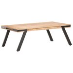 vidaXL Table basse 114x65x40 cm Bois de manguier massif