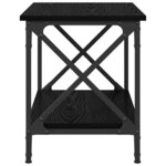 vidaXL Table d'appoint Chêne noir 55 x 38 x 45 cm Bois d'ingénierie