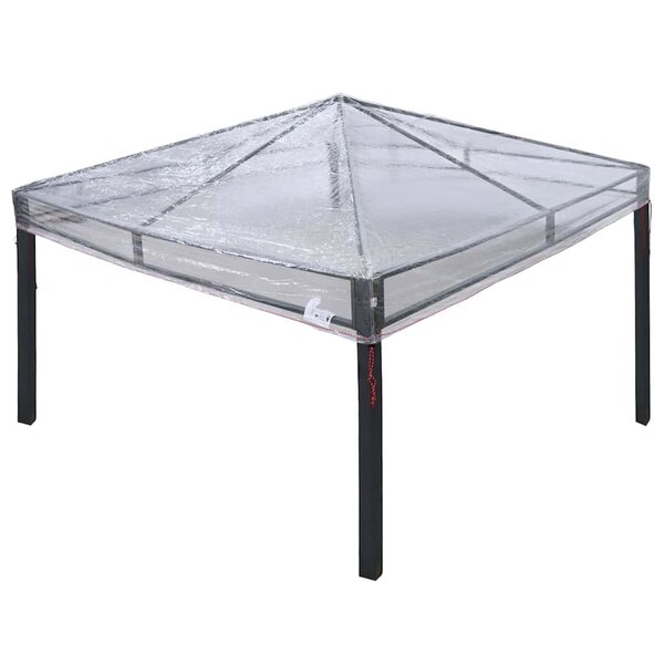 vidaXL Remplacement de housse de gazebo Transparent 3 x 3 m PVC
