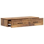 vidaXL Table d'appoint murale Bois ancien 87 5 x 34 5 x 17 cm