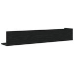 vidaXL Étagères murales 2 Pièces noir 100x16 5x16 5 cm bois d'ingénierie