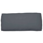 vidaXL Coussin pour assise / dossier de palette avec oreiller Anthracite