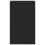 vidaXL Meuble TV mural Noir 59 5 x 31 x 100 cm Bois d'ingénierie