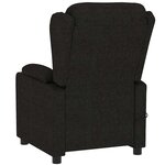 vidaXL Fauteuil électrique de massage Noir Tissu