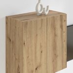 vidaXL Meuble TV mural Montage mural Chêne artisanal 59 5 x 31 x 60 cm