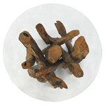 vidaXL Table basse Bois flottant de teck massif 60 cm