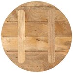 vidaXL Dessus de table Ø 40x2 5 cm rond bois de manguier massif