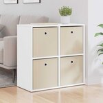 vidaXL Buffet avec tiroir Blanc 68 5 x 32 x 67 cm