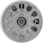 Pièce de monnaie en Argent 2 Dollars g 31.1 (1 oz) Millésime 2024 Camelot SIR LANCELOT