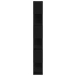 Étagère vidaXL en chêne noir 80x24x186 cm en bois d'ingénierie