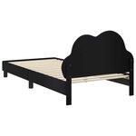 vidaXL Cadre de lit avec tête de lit Noir 80 x 200 cm PU