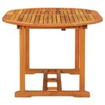 vidaXL Table de jardin 200x100x75 cm Bois d'eucalyptus solide