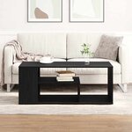 vidaXL Table basse Chêne noir 100 x 50 x 40 cm Bois d'ingénierie