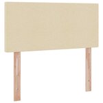 vidaXL Lit avec rangement et matelas avec matelas Crème 90 x 200 cm