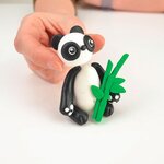 Coffret de modelage pâte polymère pour enfants - Tao le Panda 6 5 cm